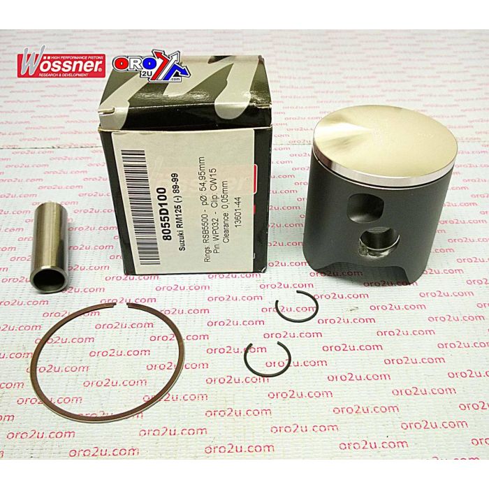 PISTON KIT 89 99 RM125 54 00 C WOSSNER 8055DC SUZUKI MX