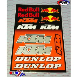 STICKER SHEET KTM REDBULL A4 122011695