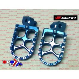 FOOT PEGS SCAR BLUE KTM, 57 ALUMINIUM BILLET S5510B