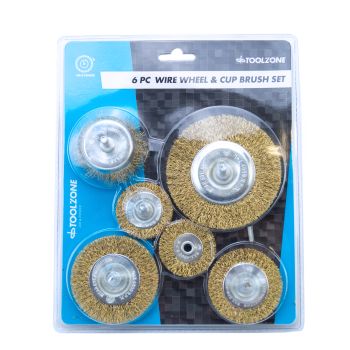 6PC WIRE WHEEL CUP BUSH KIT, ENGINE CLEANING / POILSHING, KDPPA083