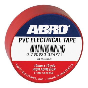 Red PVC Electrical Insulation Tape 19mm x 10 yards