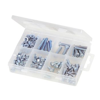 MACHINE SCREW+NUTS 105pcs