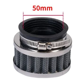 50mm AIR FILTER WITH RUBBER BOLT ON 48-50MM