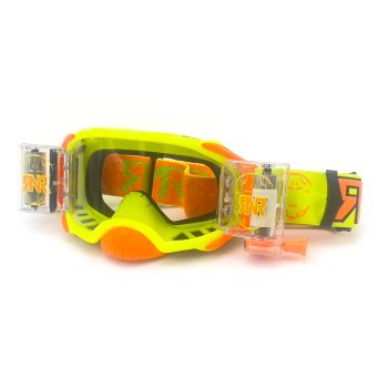 RNR PLATINUM WVS 48mm, YELLOW FLO GOGGLE, ROLL OFF, GAA68, WIDE VISION SYSTEM