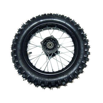 REAR WHEEL 12" PIT BIKE 12MM AXLE, 12-80/100, TTR KLX CRF XR SDG