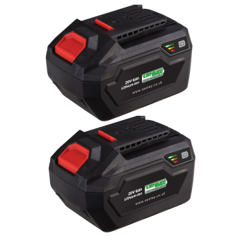 20V 6Ah BATTERY PACK LITHIUM SV20, 2 BATTERIES