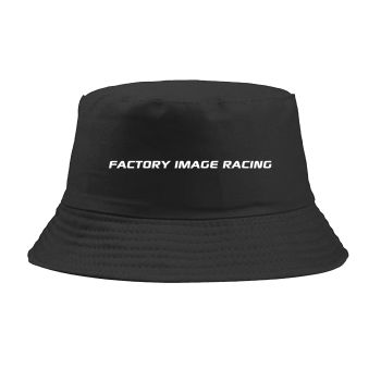 BLACK BUCKET HAT - WHITE FIR TEXT - SMALL / MEDIUM