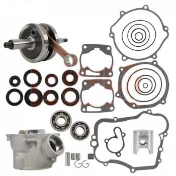 FULL REBUILD KIT CYLINDER PISTON 47.5mm CRANKSHAFT GASKETS 2002-2014 YAMAHA YZ85 STD 