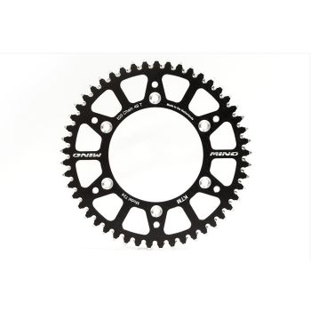 MNO REAR SPROCKET ALLOY 301/210 BLACK, 25-301-42 BLACK DOUBLE DRILLED JTR301, JTR210