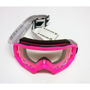 SCOTT HUSTLE GOGGLES CLEAR LENS, PINK/WHITE, SC084106