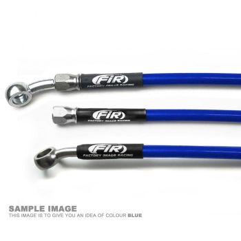 HOSE FRONT BRAKE BLUE / BLK HUSABERG MX 1995-1996 