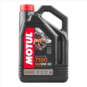 7100 10W50 4T 4 Litre, MOTUL 450019, BOX=4, Motorcycle, 100% SYNTHETIC