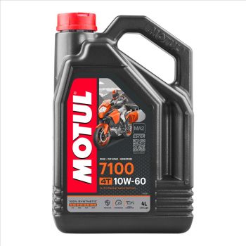 7100 10W60 4T 4 Litre, MOTUL 450021, BOX=4, Motorcycle, 100% SYNTHETIC