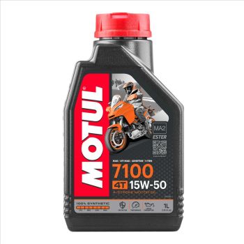 7100 15W50 4T 1 Litre, MOTUL 450022, BOX=12, Motorcycle, 100% SYNTHETIC