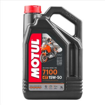 7100 15W50 4T 4 Litre, MOTUL 450023, BOX=4, Motorcycle, 100% SYNTHETIC