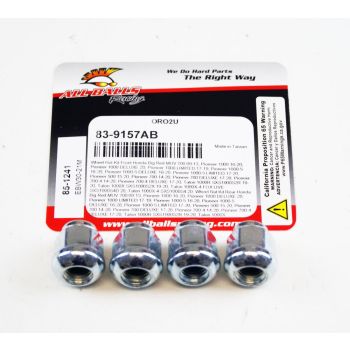 WHEEL NUTS SET-4, ALLBALLS 85-1241, HONDA Big Red MUV 700 09-13, Pioneer 1000 16-20, Pioneer 1000 DELUXE 20, Pioneer 1000 LIMITED 17-19