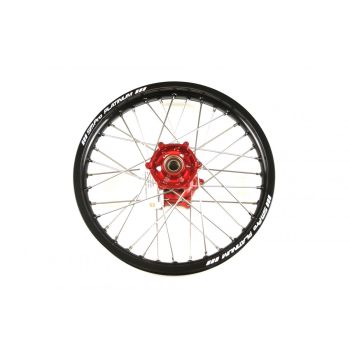 19x2.15 WHEEL GASGAS BLK/RED/SIL, BLACK RIM, RED HUB, SP052.03.81.01.99 Nickel NIPPLES