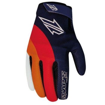 GLOVE MX SWAPS Blue/Red/Orange/White - Small, GAN095BROS