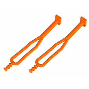 RUBBER STRAP KIT/2 ORANGE 50303018000, SIDE-STAND KICK-STAND STRAP