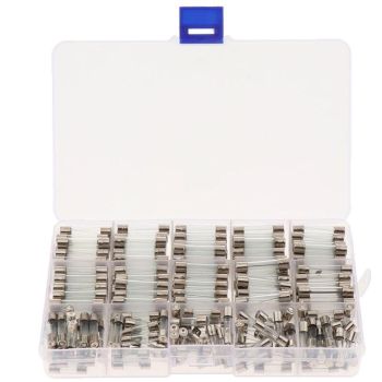 250PC GLASS FUSES, 1A 2A 3A 5A 6A 7A 8A 10A 15A 20A