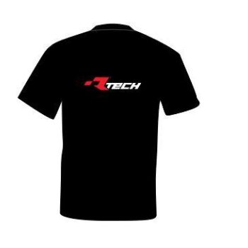 RTECH PRINTED LOGO COTTON T-SHIRT - Size S, R-TECH- SIZE SMALL, TSHCOR00S16