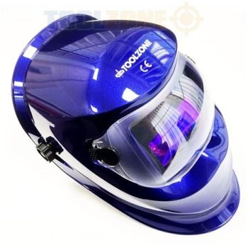 AUTO WELDING MASK HELMET BLUE, AUTO DARKENING WELDERS HELMET, KDPWH010B