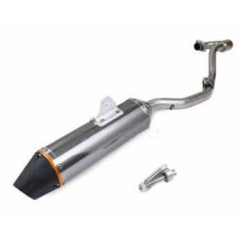 Full Exhaust Muffler System Slip On HONDA 03-17 CRF150F, MUFFLER ASSY 18300-KPT-306 PIPE 18320-KPT-A00