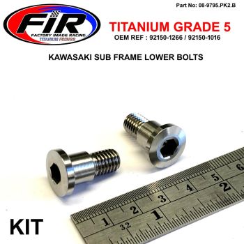 GR5 SUB FRAME LOWER BOLT KX, ALLEN STEP BOLT M8x19mm (SH9.98), 92150-1266 / 921501266 92150-1016