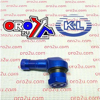 ALUM. TYRE VALVE STEMS BLUE, K&L 32-2993 10mm 90*