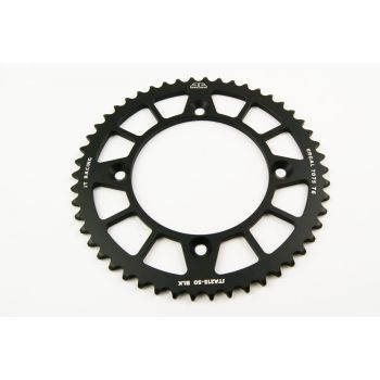 REAR SPROCKET ALLOY BLACK 215, JTA215.50BLK 7075-T6 Aluminium