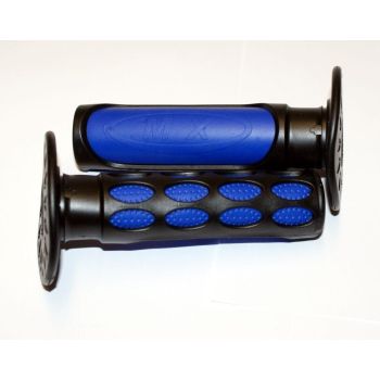 GRIP DUAL FLASH BLACK/BLUE, 22/25mm