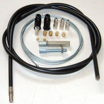 CABLE THROTTLE UNIVERSAL KIT, Venhill U01-4-100-BK [1.35m]