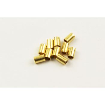 NIPPLE CARB END SOLDER TYPE 3mm x 4mm BRASS (PACK OF 10)