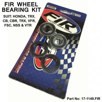 WHEEL BEARING & SEAL KIT TRX,  HONDA ROAD