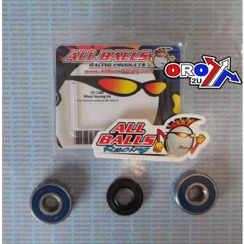 WHEEL BEARING KIT FRONT 78-79 KAW KL250, ALLBALLS 25-1308 ROAD