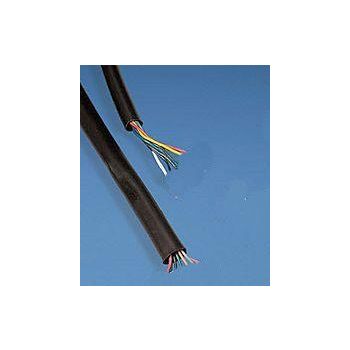 SHEATH PVC COVER 5MTR I.D6mm, FLEXIBL PVC WIRING COVER BLACK