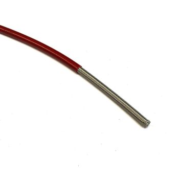 HONDA RED HOSE 1 METER 600-03, STAINLESS STEEL BRAIDED HOSE, 600-03RD / PTFE / PVC COVERED