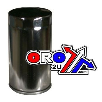 OIL FILTER HIFLO HF173C CHROME, Harley Davidson 63813-90