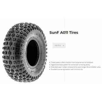 145/70x6" SUNF A-011 TYRE 4PLY