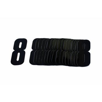 8 BLACK 4.5inc 11cm PK/20