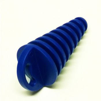 EXHAUST PLUG 2 STROKE - BLUE SILICONE