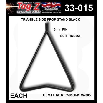 TRIANGLE SIDE PROP STAND BLACK, HONDA 50530-KRN-305 2002>2019