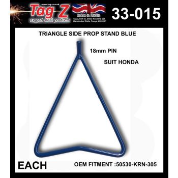 TRIANGLE SIDE PROP STAND BLUE, HONDA 50530-KRN-305 2002>2019