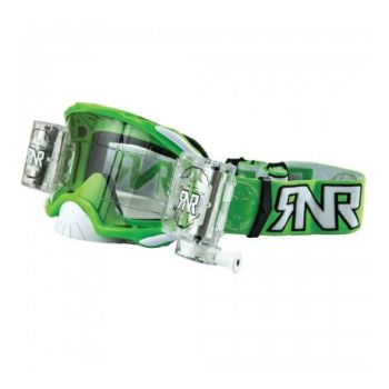 RNR PLATINUM WVS 48mm, GREEN GOGGLE, ROLL OFF, GAA47, WIDE VISION SYSTEM