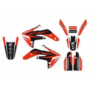 07-22 CRF150R DREAM 4 GRAPHIC, BLACKBIRD DECAL KIT 2141N