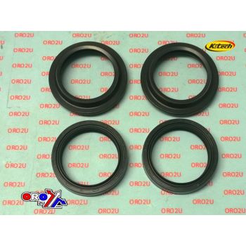 SEAL & WIPER SET 43x55 KYB, K-TECH FSK-017 FORK SEAL KIT, NOK OE FITMENT