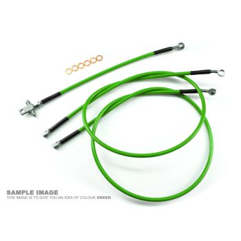 HOSE REAR BRAKE GREEN / BLK YFZ350 BANSHEE 1990-2006 