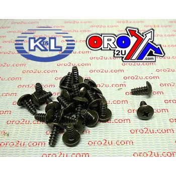 OEM SELF TAPPING SCREWS 4x10 (25PK), HONDA, 33-8351 BLACK PAN 4x10, TOOLS ROAD 93903-24280