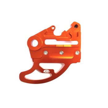 KTM HUSQ REAR DISC GUARD 17-21, FIR ASRDG-02, ORANGE, W/CALIPER MOUNT, 79613975044