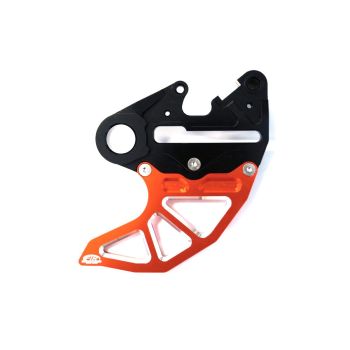 KTM HUSQ REAR DISC GUARD, FIR ASRDG-04, ORANGE, W/CALIPER MOUNT, 78913975144